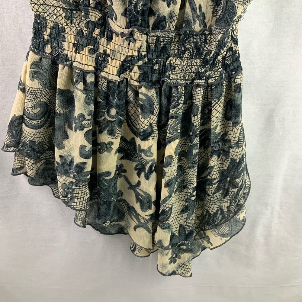 Max Rave Blue & Cream Top - Picture 4 of 6